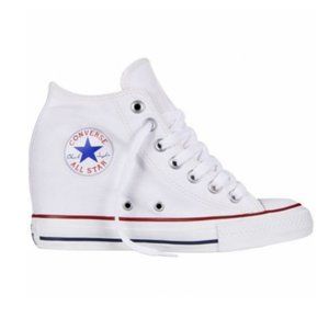 White Wedge Converse All Stars